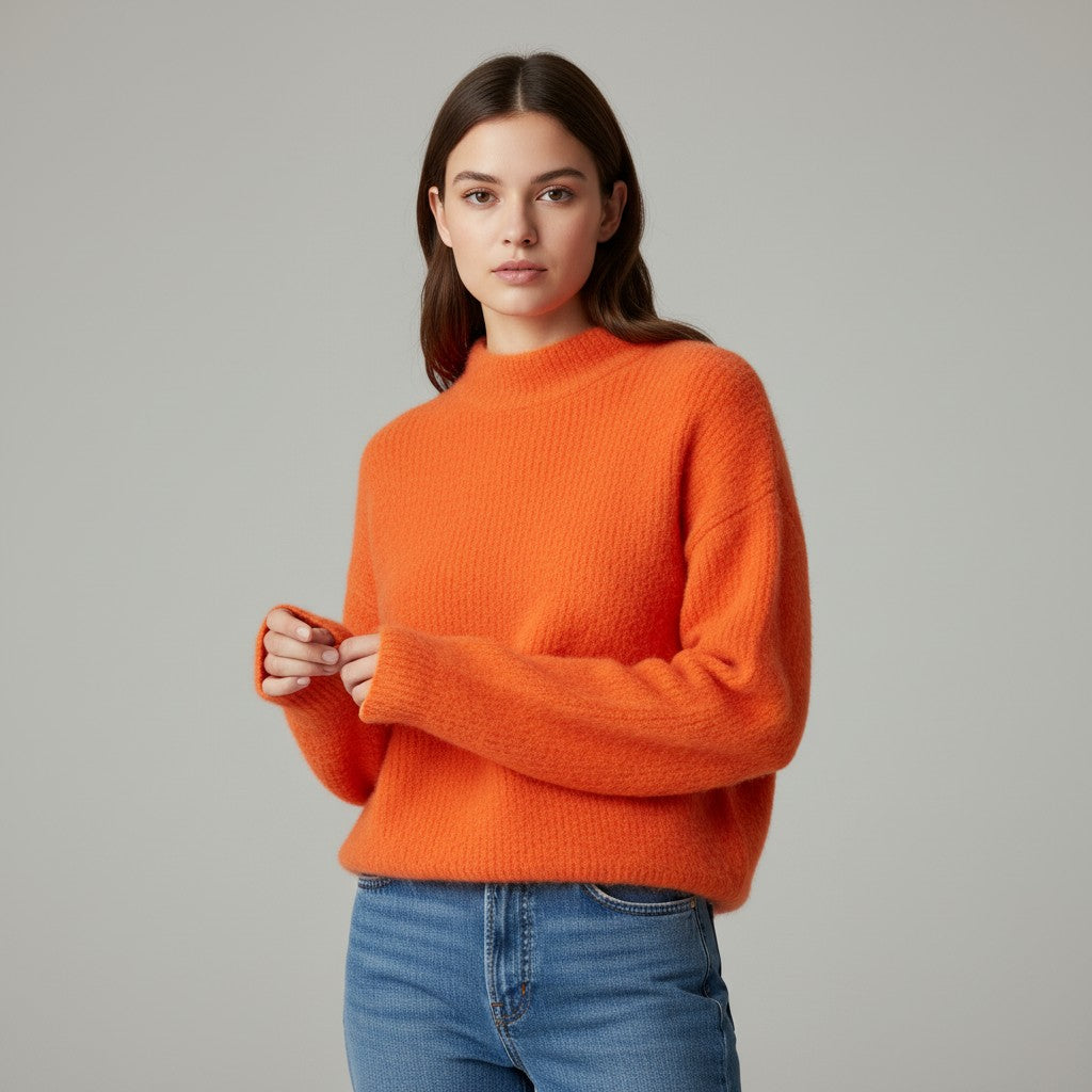 Vyana Collective Women’s Loose-Fit Knitted Sweater-Vyana Collective