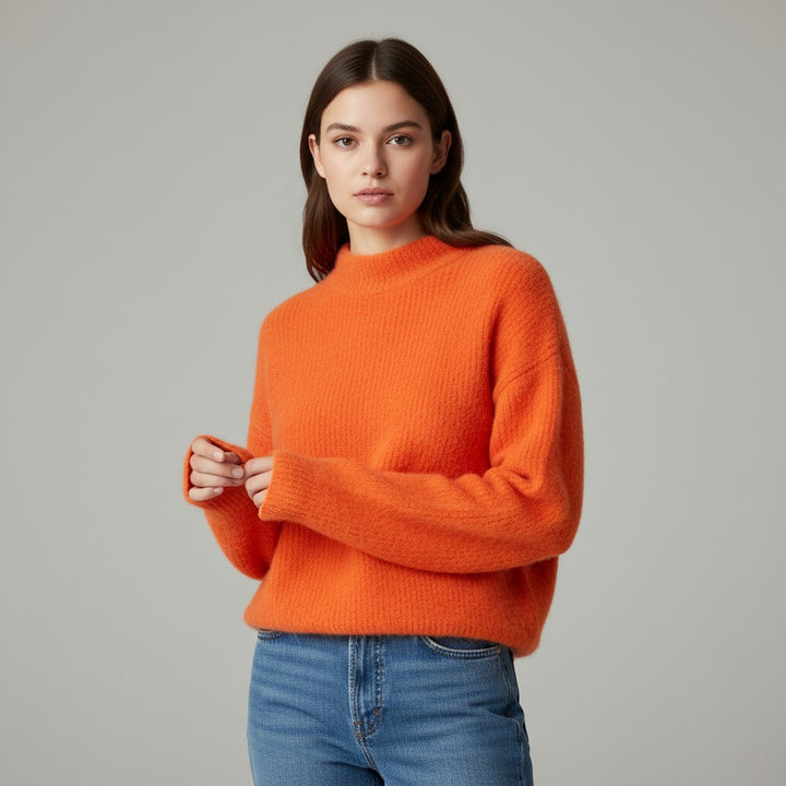 Vyana Collective Women’s Loose-Fit Knitted Sweater-Vyana Collective