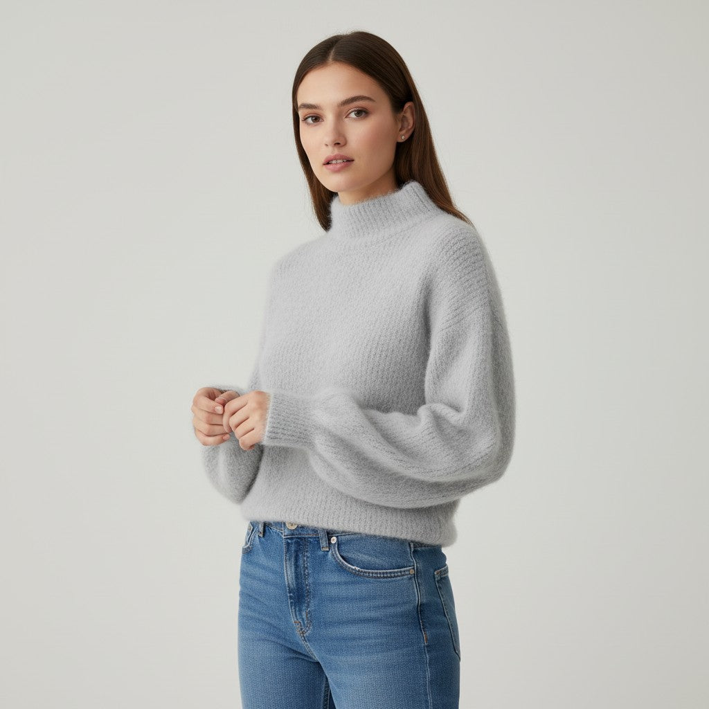 Vyana Collective Women’s Loose-Fit Knitted Sweater-Vyana Collective