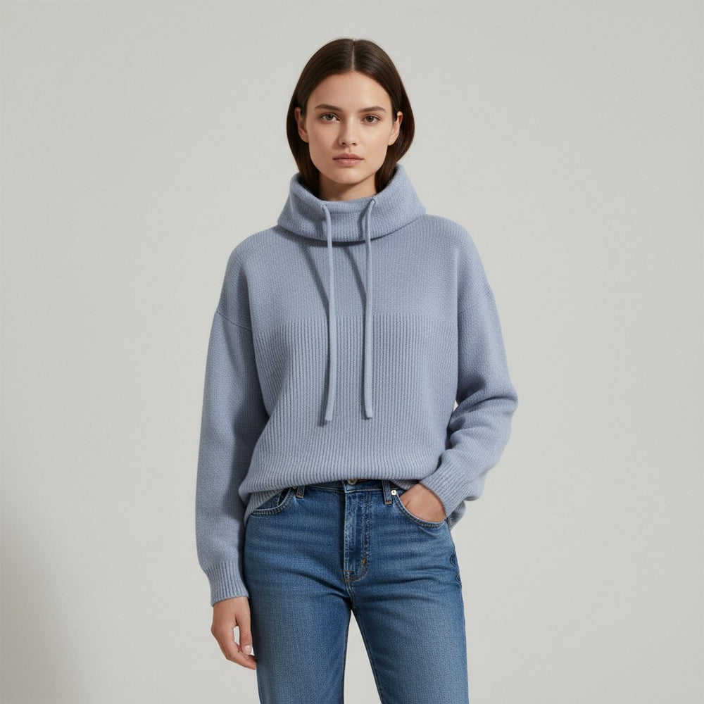 Vyana Collective Women’s Merino Turtleneck Sweater-Vyana Collective