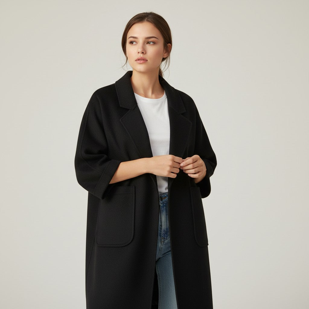 Vyana Collective Women's Oversized Trench Coat-Vyana Collective