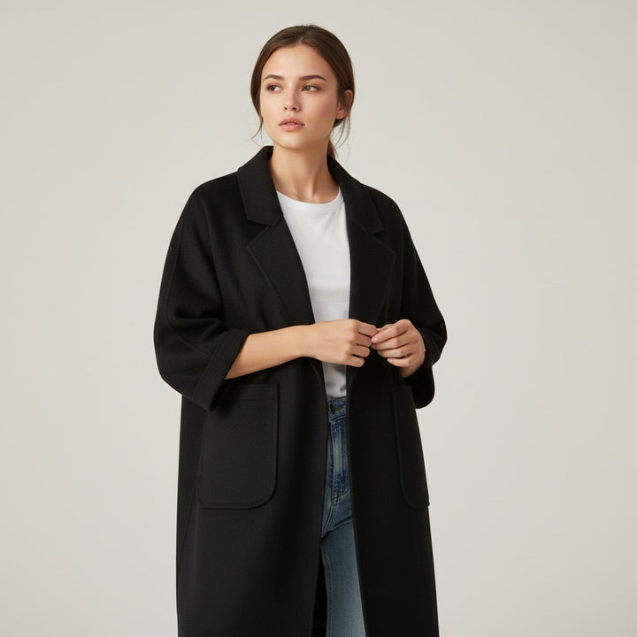 Vyana Collective Women's Oversized Trench Coat-Vyana Collective
