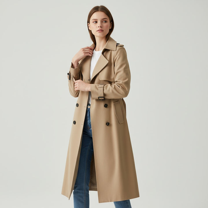 Vyana Collective Women’s Paige Trench Coat-Vyana Collective