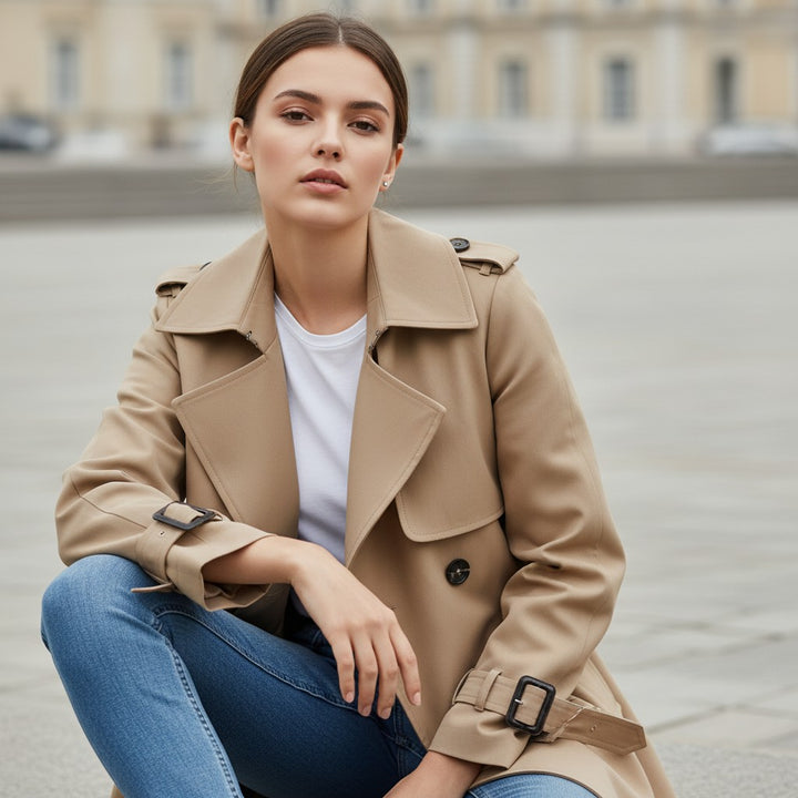 Vyana Collective Women’s Paige Trench Coat-Vyana Collective