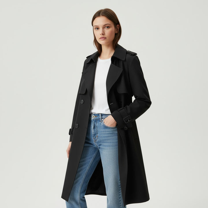 Vyana Collective Women’s Paige Trench Coat-Vyana Collective