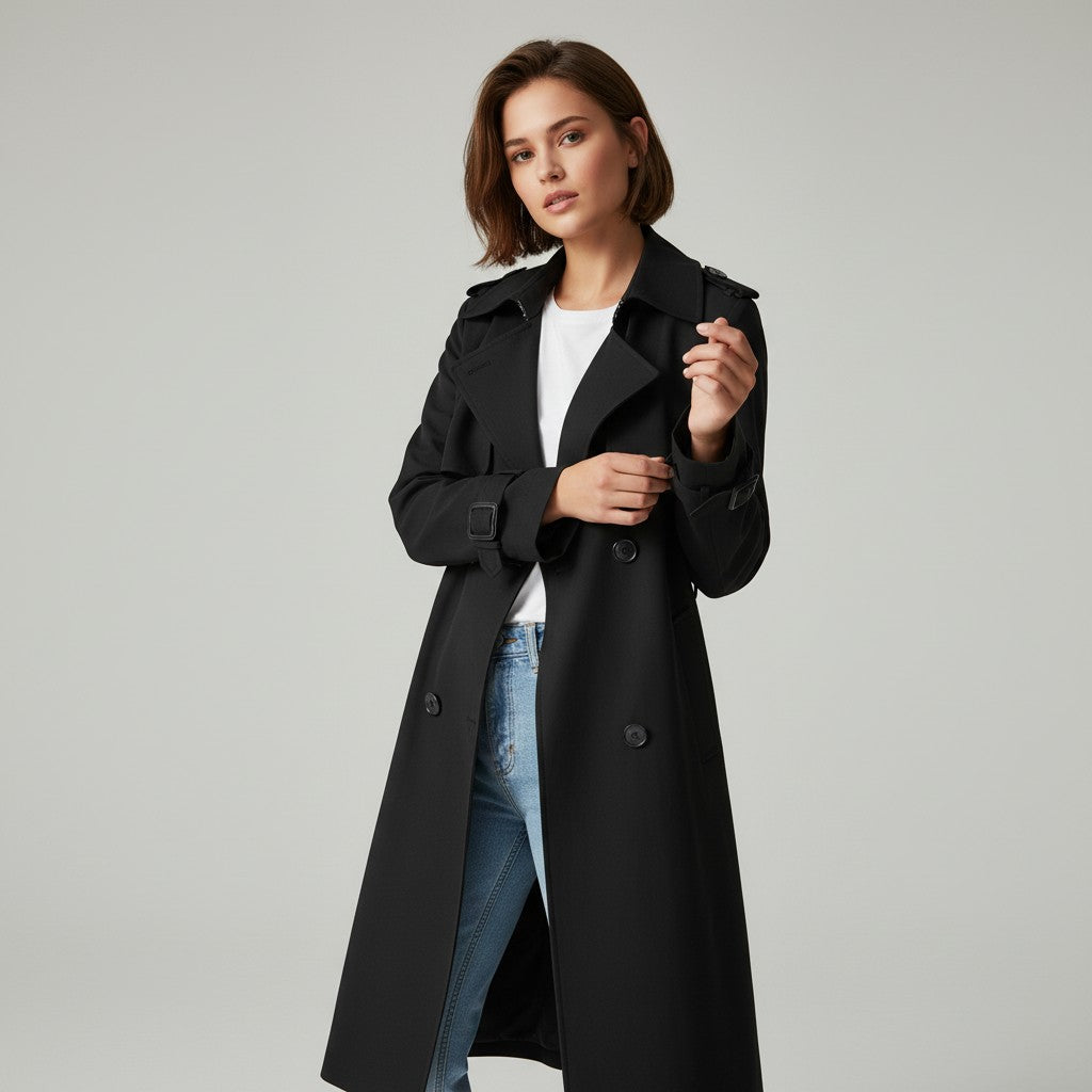 Vyana Collective Women’s Paige Trench Coat-Vyana Collective
