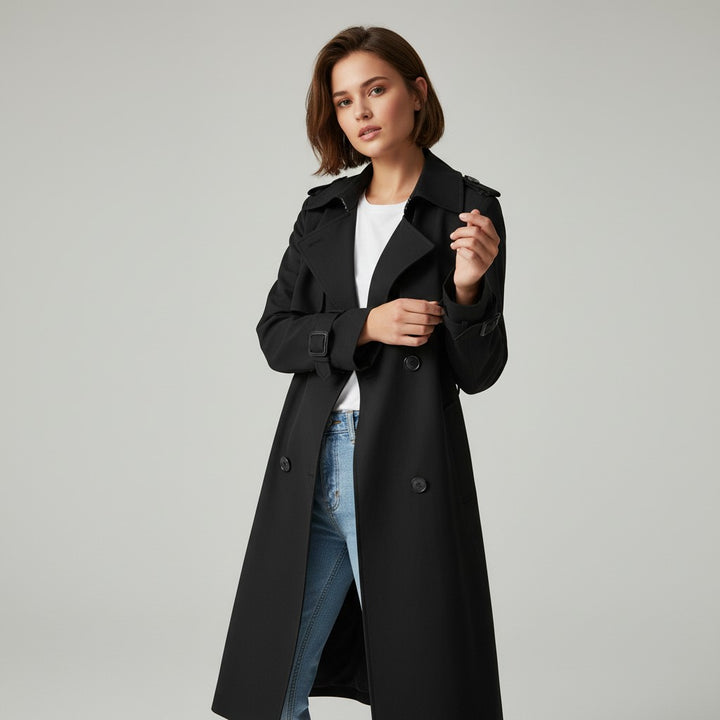 Vyana Collective Women’s Paige Trench Coat-Vyana Collective