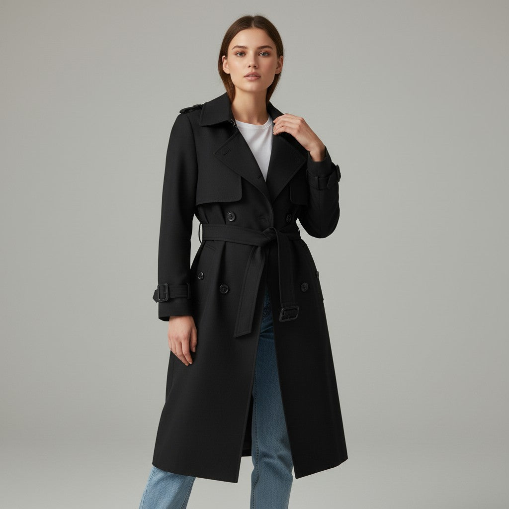 Vyana Collective Women’s Paige Trench Coat-Vyana Collective