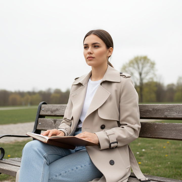 Vyana Collective Women’s Paige Trench Coat-Vyana Collective