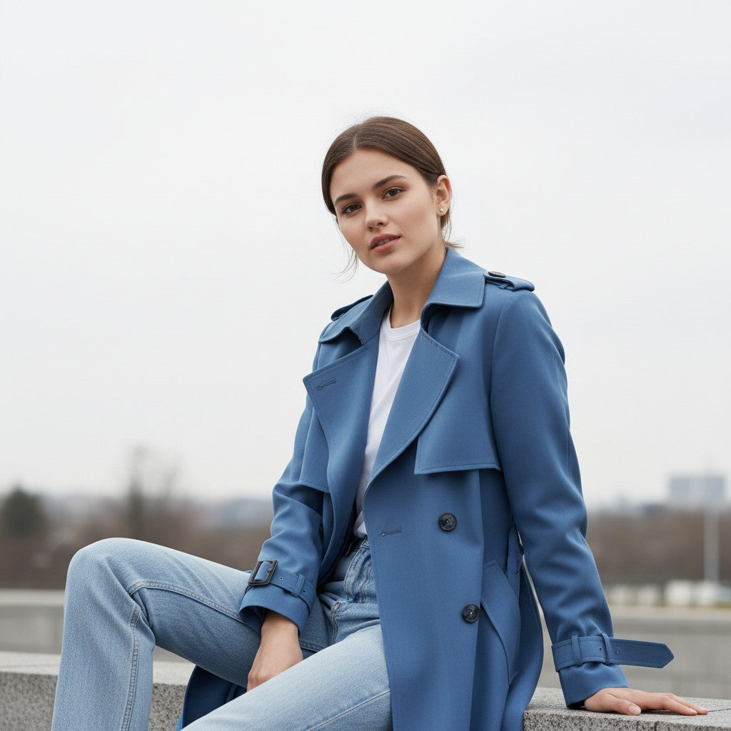 Vyana Collective Women’s Paige Trench Coat-Vyana Collective