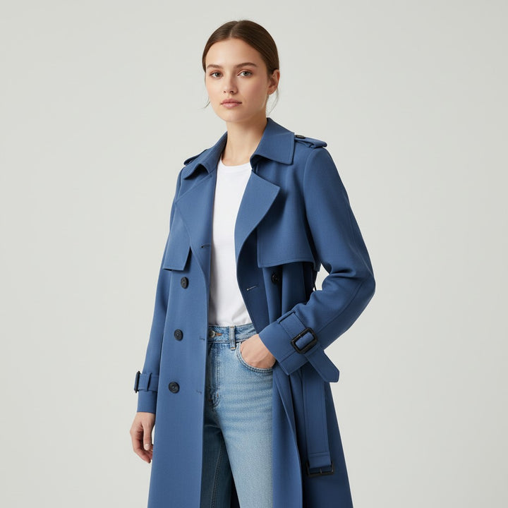 Vyana Collective Women’s Paige Trench Coat-Vyana Collective
