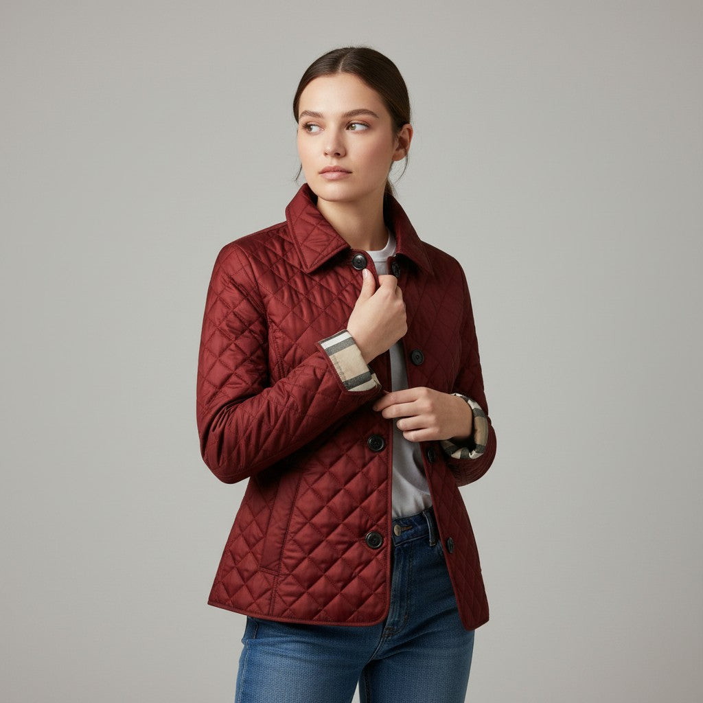 Vyana Collective Women’s Quilted Cotton Jacket-Vyana Collective