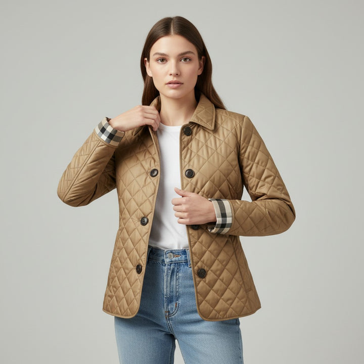 Vyana Collective Women’s Quilted Cotton Jacket-Vyana Collective