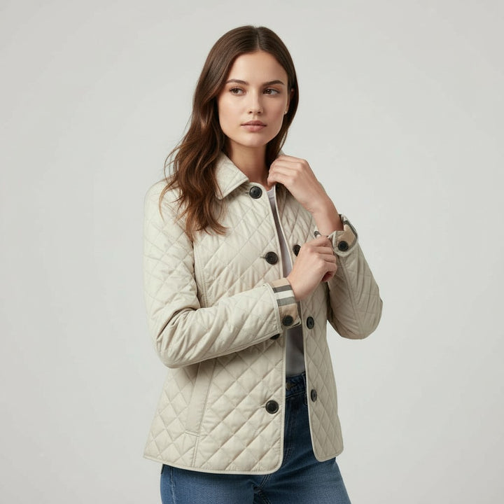 Vyana Collective Women’s Quilted Cotton Jacket-Vyana Collective