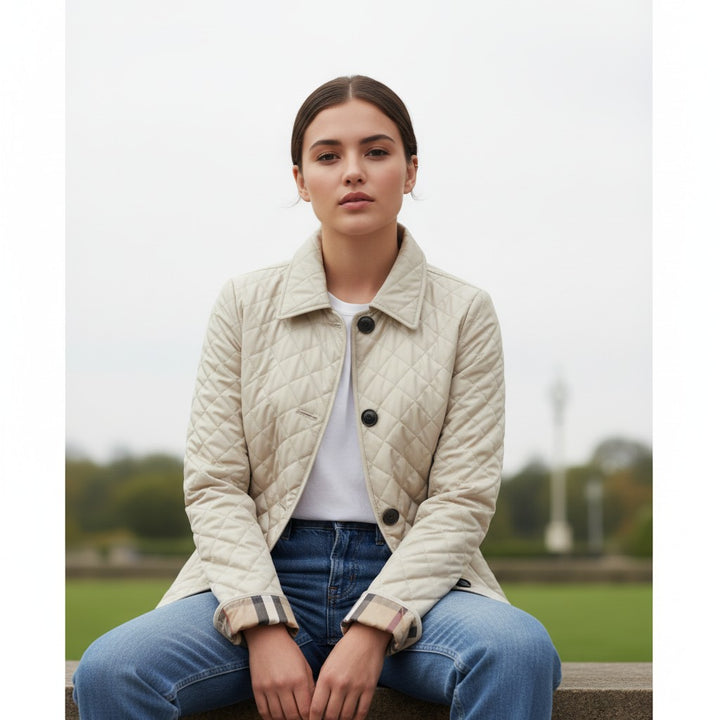 Vyana Collective Women’s Quilted Cotton Jacket-Vyana Collective