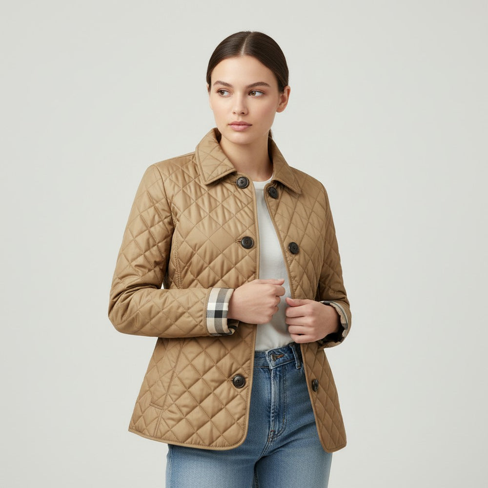 Vyana Collective Women’s Quilted Cotton Jacket-Vyana Collective