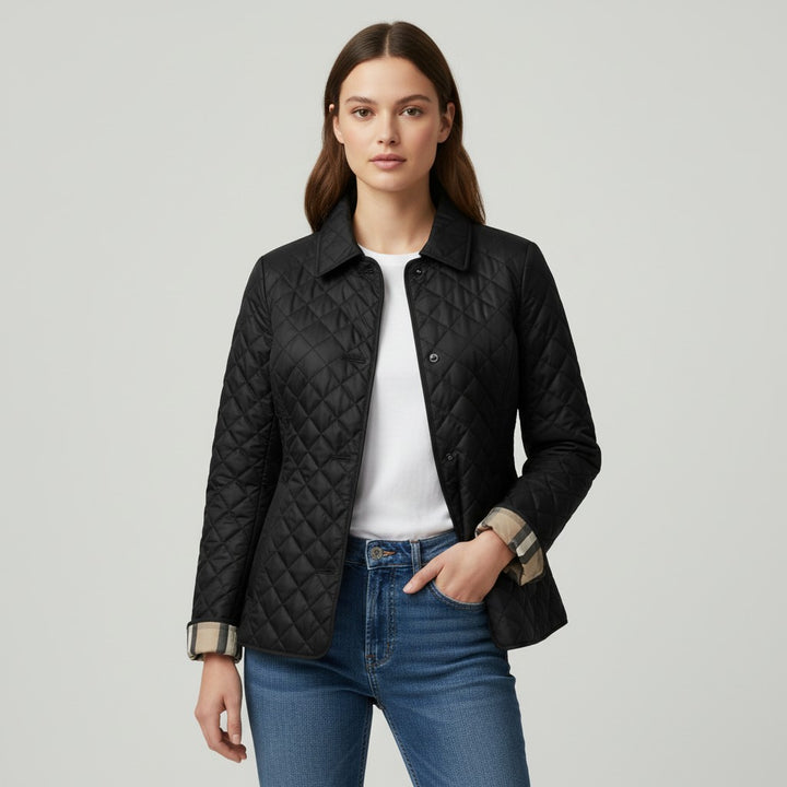 Vyana Collective Women’s Quilted Cotton Jacket-Vyana Collective