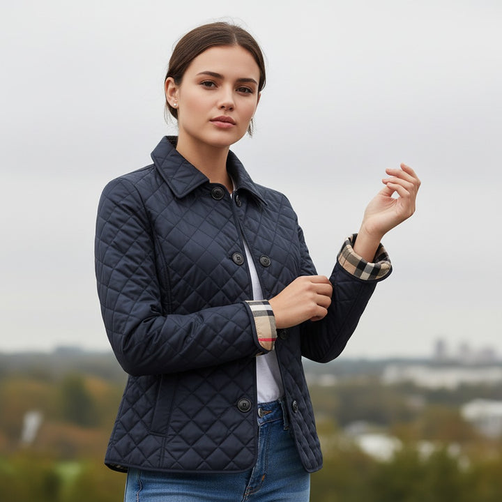 Vyana Collective Women’s Quilted Cotton Jacket-Vyana Collective