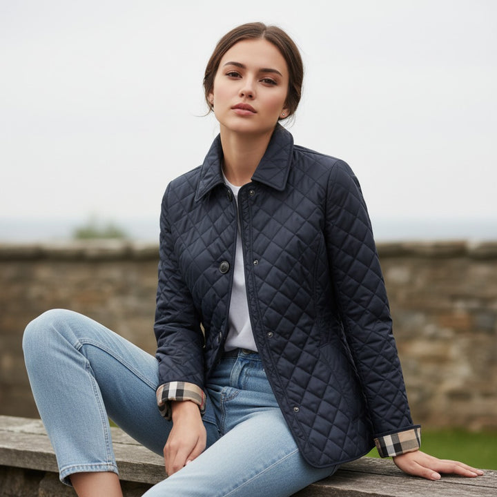 Vyana Collective Women’s Quilted Cotton Jacket-Vyana Collective