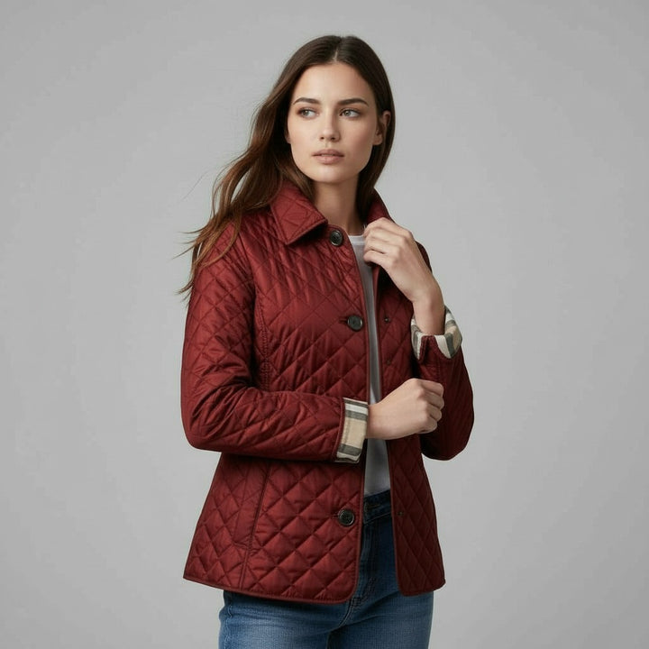 Vyana Collective Women’s Quilted Cotton Jacket-Vyana Collective