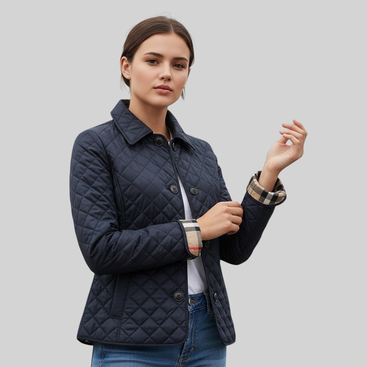 Vyana Collective Women’s Quilted Cotton Jacket-Vyana Collective