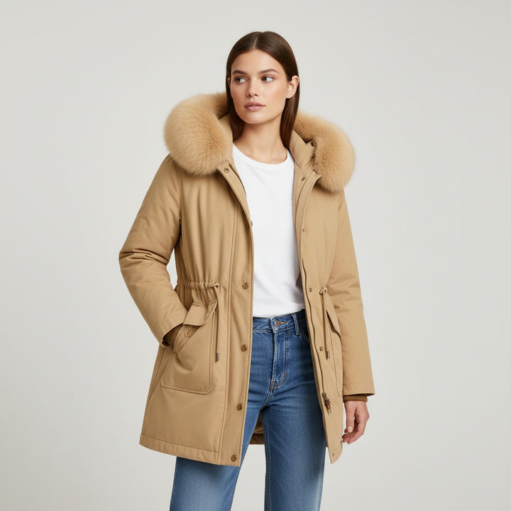 Vyana Collective Women’s Waterproof Winter Parka with Lined Interior and Hood-Vyana Collective