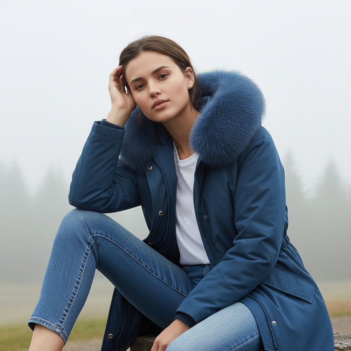 Vyana Collective Women’s Waterproof Winter Parka with Lined Interior and Hood-Vyana Collective