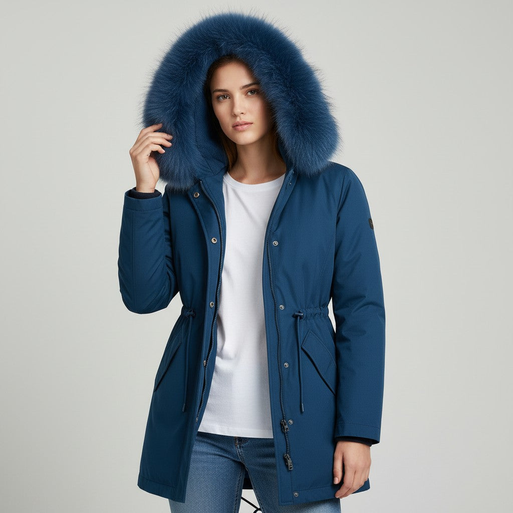Vyana Collective Women’s Waterproof Winter Parka with Lined Interior and Hood-Vyana Collective
