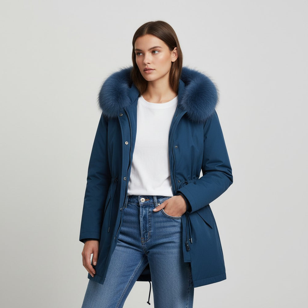 Vyana Collective Women’s Waterproof Winter Parka with Lined Interior and Hood-Vyana Collective