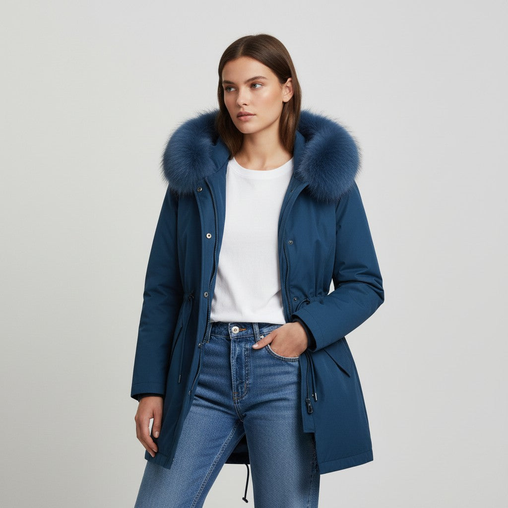 Vyana Collective Women’s Waterproof Winter Parka with Lined Interior and Hood-Vyana Collective