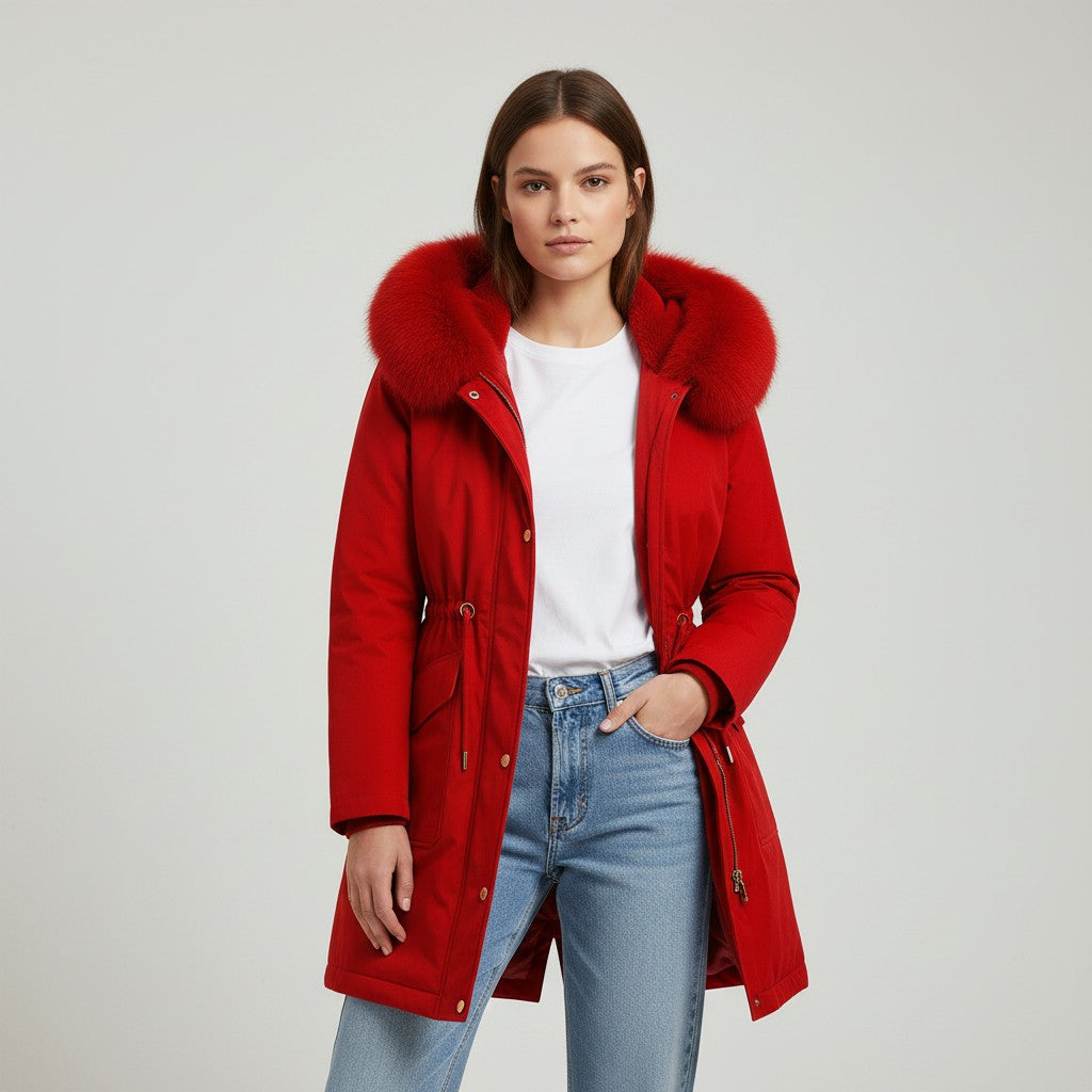 Vyana Collective Women’s Waterproof Winter Parka with Lined Interior and Hood-Vyana Collective