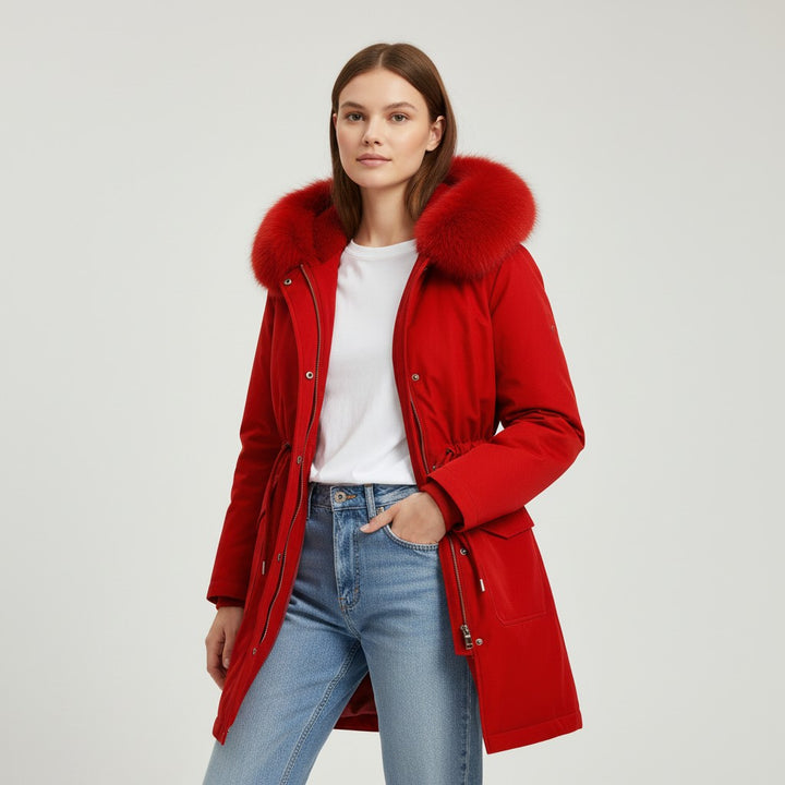 Vyana Collective Women’s Waterproof Winter Parka with Lined Interior and Hood-Vyana Collective