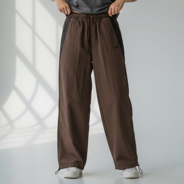 American Vintage Relaxed Wide Leg Black Sweatpants-Vyana Collective
