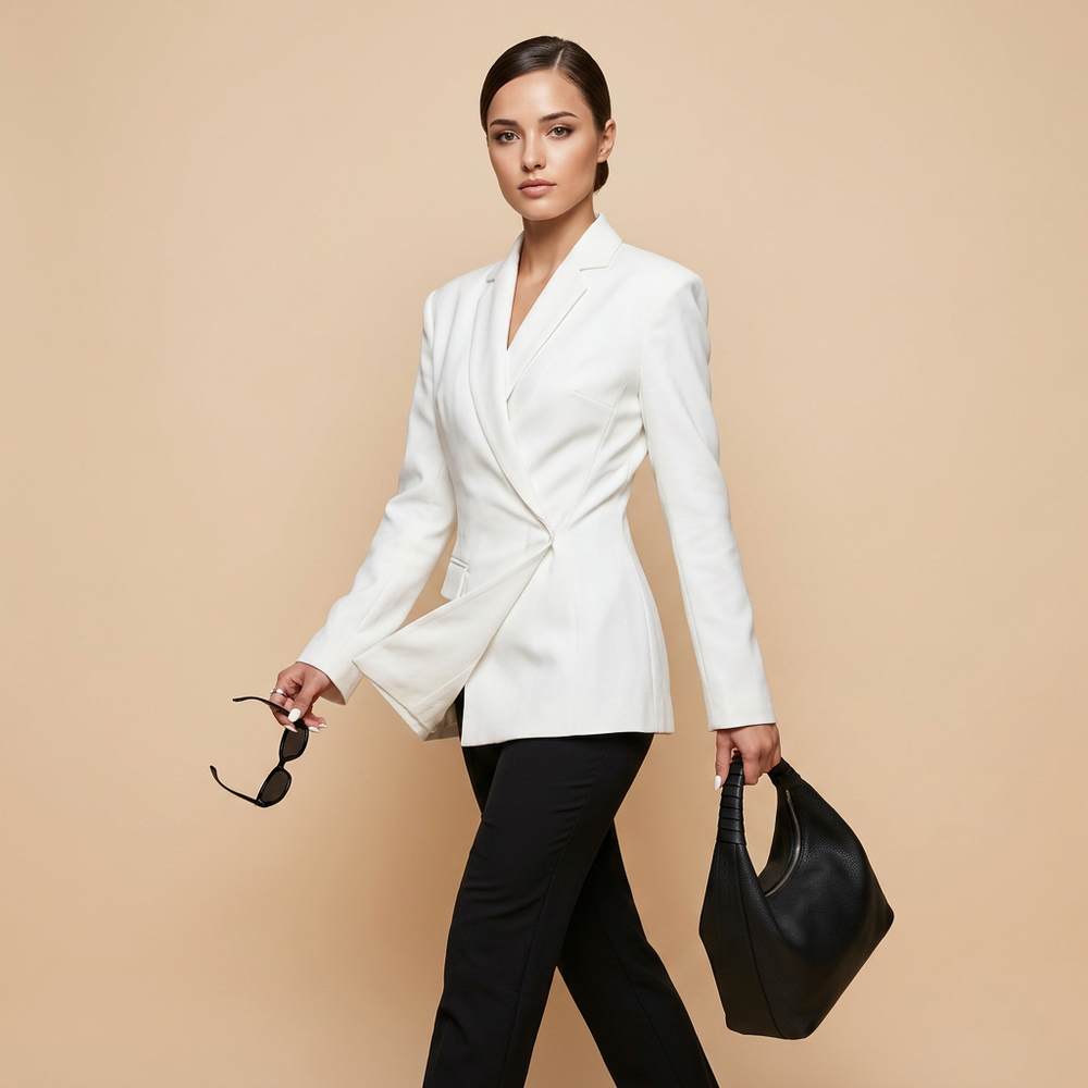 Backless Tailored Blazer-Vyana Collective