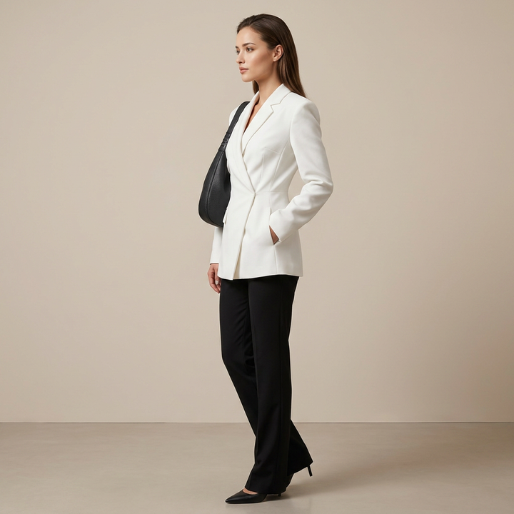 Backless Tailored Blazer-Vyana Collective