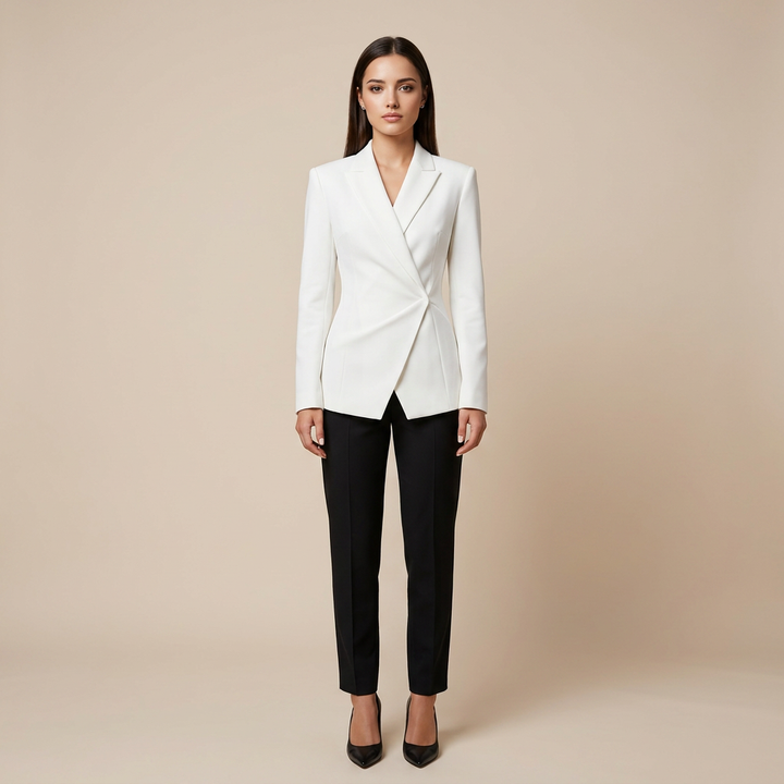 Backless Tailored Blazer-Vyana Collective