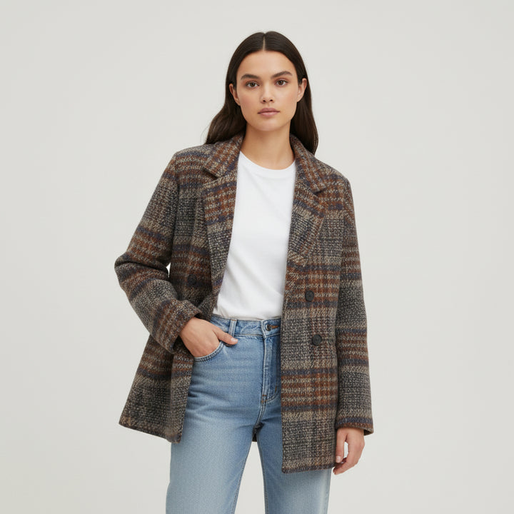 Charming Tweed Coat for Women-Vyana Collective