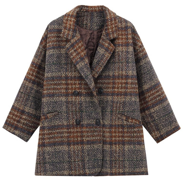 Charming Tweed Coat for Women-Vyana Collective
