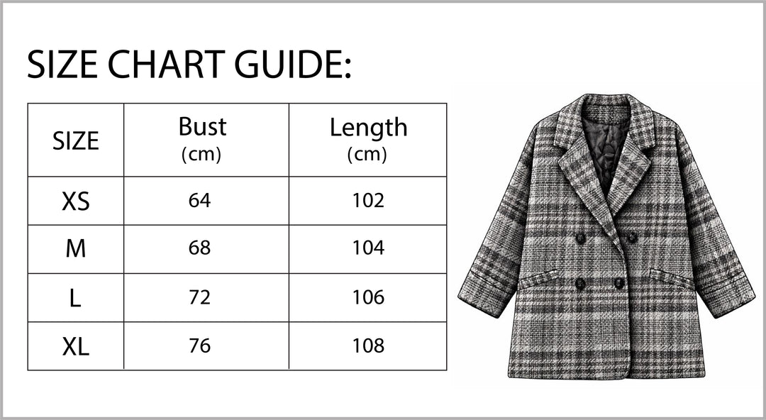 Charming Tweed Coat for Women-Vyana Collective