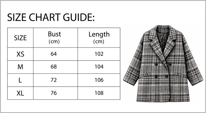 Charming Tweed Coat for Women-Vyana Collective