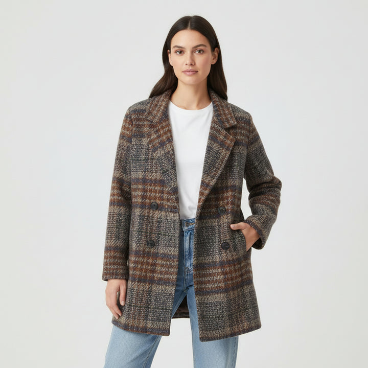 Charming Tweed Coat for Women-Vyana Collective