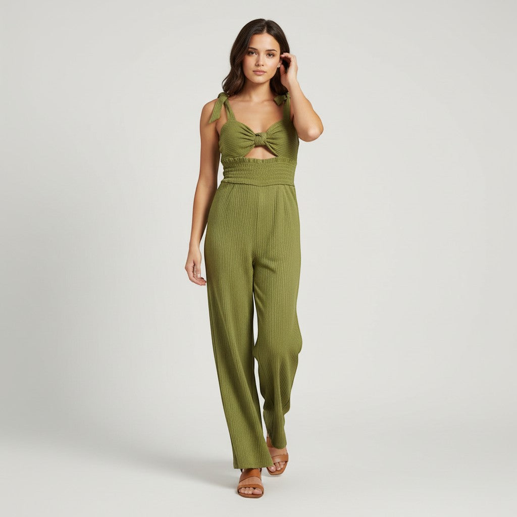 Chic Backless Fitted Festival Jumpsuit-Vyana Collective