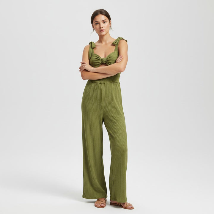 Chic Backless Fitted Festival Jumpsuit-Vyana Collective