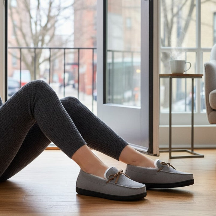 Chic Bow-Detail House Slippers-Vyana Collective