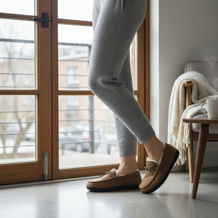 Chic Bow-Detail House Slippers-Vyana Collective
