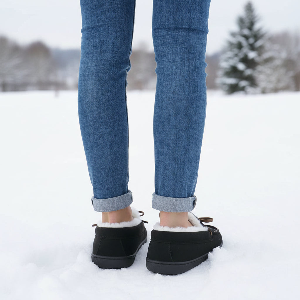 Chic Bow-Detail House Slippers-Vyana Collective