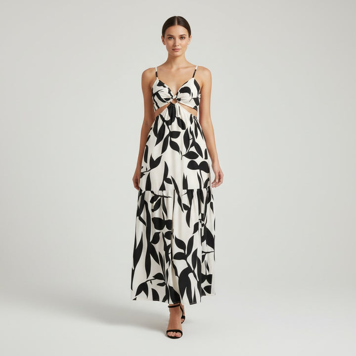 Chic Floral Camisole Slip Dress-Vyana Collective