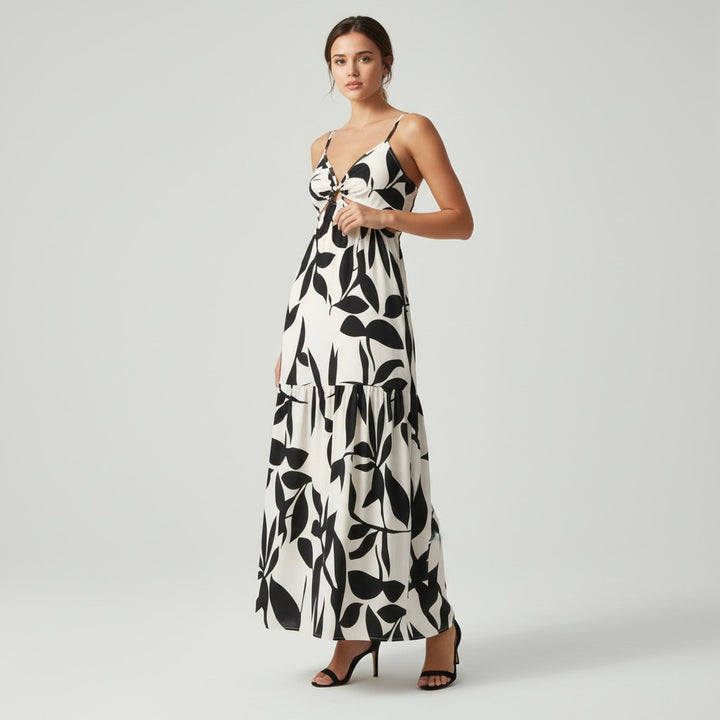Chic Floral Camisole Slip Dress-Vyana Collective