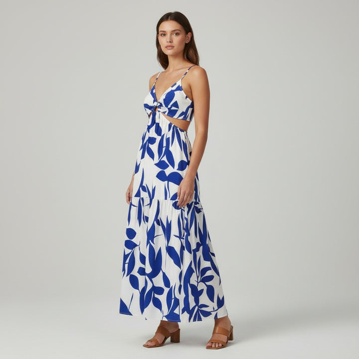 Chic Floral Camisole Slip Dress-Vyana Collective