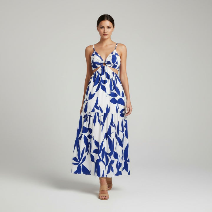 Chic Floral Camisole Slip Dress-Vyana Collective